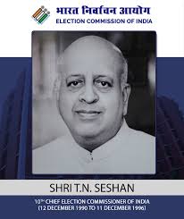 Former chief election commissioner tirunellai narayana seshan. Born On 15 December 1932 Election Commission Of India Facebook