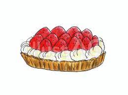 イチゴタルトイラスト - No: 390933／無料イラストなら「イラストAC」
