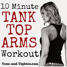 tank top arms at home workout exercise