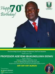 Adeyemi college of education, ondo www.aceondo.net expression of interest (eoi) for appointment of insurance underwriter and invitation to tender (1) introduction adeyemi college of education, ondo, ondo state in compliance with the public procurement act 2007 hereby invites reputable and competent companies/firms with relevant experience and good track records to submit technical and. Adeyemi College Of Education Nigeria å¸–å­ Facebook