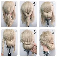 Lovely Cute Simple Hochsteckfrisur Fur Mittellanges Haar Neue Haare Modelle Hochsteckfrisuren Mittellanges Haar Frisur Hochgesteckt Diy Hochsteckfrisur