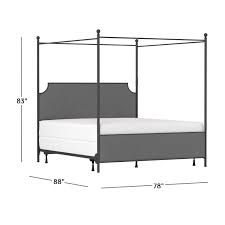 Bed canopy with glow in the dark stars for girls, kids and babies, net use to cover the baby crib, kid bed, girls bed or full size bed, fire retardant fabric, pink 4.6 out of 5 stars 602 $36.99 $ 36. Copper Grove Kaoma Queen Metal And Upholstered Canopy Bed On Sale Overstock 28164167