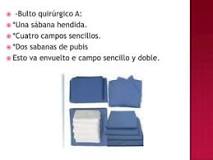 Bultos de ropa quirurgica | PPTX