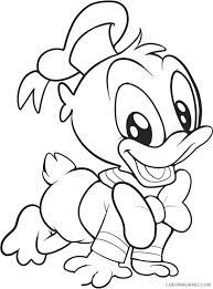 Donald is an anthropomorphic duck with. Cute Baby Donald Duck Coloring Pages Coloring4free Coloring4free Com