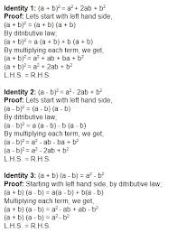 algebraic identities for class 8 formulas and proofs