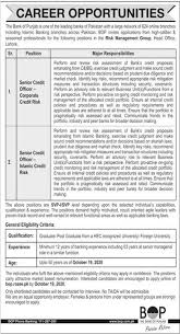 Bop Careers 2020 Bank Of Punjab Jobs Oct 2020 Bank Jobs In 2020 Bank Jobs Online Careers Finance Jobs
