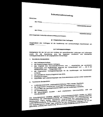 Vorlage für eine auftragsbestätigung durch den kunden Subunternehmervertrag Muster Musterix