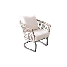 Style Selections Avery Station Set Of 2 Dark Brown Woven Metal Conversation Chair S With Off White Cushioned Seat Lowes Com Patio Chairs Seating White Cushions
