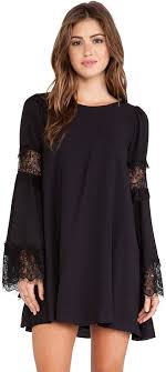 Black Lace Long Sleeve Loose Dress Chiffon Mini Dress White Maxi Dress Boho Lace Dress Casual