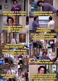 The One Where The Office Tries To Get Phyllis To Say All Of Her Cliche Rainy Day Quotes By Noon So Jim Will Buy Them All Hot Chocolate The Office Show Cold