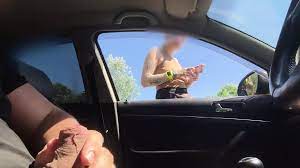 public dick flashing in car | xHamster