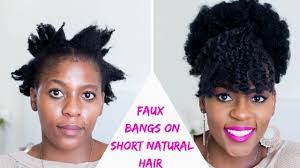 How To Faux Bangs And Afro Puff On Short Natural Hair Twa Tutorials Natural Hair Styles Short Natural Hair Styles Natural Hair Twa