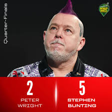 🎯 Peter Wright is sadly out of the World Darts Championship after a fierce  battle against Stephen Bunting 🎯 #RedDragonDarts #FeelTheDifference  #WorldDartsChampionship