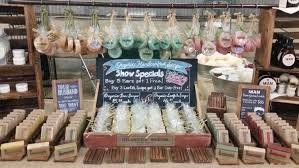 Love The Hanging Soap On This Display Soap Booth Soap Display Soap Shop