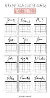 This printable 2019 calendar will add colour to your work space! 19 Coloring Calendar Ideas Coloring Calendar Calendar Kids Calendar