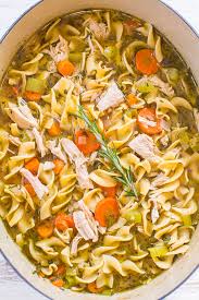 If you have never made turkey soup, then it's time to do it this year. Easy 30 Minute Turkey Soup With Noodles Averie Cooks