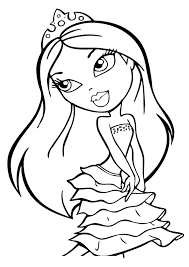 You can print or color them online at getdrawings.com for absolutely free. Bratz Kidz Coloring Pages Free Coloring Library