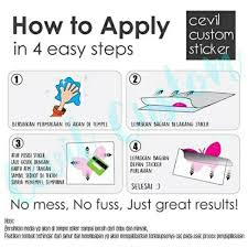 Stiker yang berbeda membutuhkan cara yang berbeda untuk melepasnya, dan tidak mudah untuk menemukan cara yang dapat berhasil pada suatu lepaskan stiker dengan bantuan suatu barang yang datar dan permukaannya licin. Stiker Cutting Custom Gambar Sendiri Custom Sticker Decal Shopee Indonesia