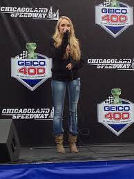 Since then she has sung at 3 nascar sprint cup series races, ncaa women's basketball tournaments and at. Danielle Bradbery Performs The National Anthem Prior To The Start Of The 2013 Geico400 Nascar Danielle Bradbery Danielle Bradberry Country Singers