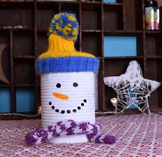 Weihnachtsbasteln Schneemann Dose Basteln Weihnachten Basteln Fruhling Kinder Blechdosen Basteln