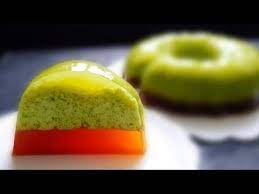 班兰蛋花燕菜果冻 pandan egg drop jelly cake littleduckkitchen youtube jelly recipes mooncake recipe tart recipes