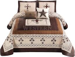 Check spelling or type a new query. Bettwaren Wasche Matratzen Quilt 3 5 Piece Texas Western Star Cowboy Bedspread Bed Set Queen King Size Mobel Wohnen