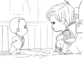 The spruce / miguel co these thanksgiving coloring pages can be printed off in minutes, making them a quick activ. Baby Boss Baby Boss And Tim Speak In The Bedroom