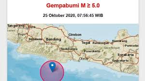 Gempabumi terkini (m ≥ 5.0). Gempa Bumi 5 9 Sr Terjadi Pukul 07 56 Wib Di Dekat Pangandaran Data Bmkg Minggu 25 Oktober 2020 Tribun Manado