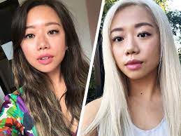 Light brown hair with platinum highlights What It S Really Like To Dye Your Hair Platinum Blonde