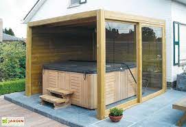 Abri De Jardin Bois 2 Parois 1 Baie Vitree Exterior 300x300cm Abri De Jardin Bois Abri De Jardin Abri Spa