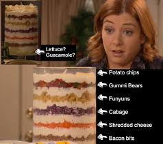 Beat milk and two packages. Himym Mrs Eriksen S Secret 7 Layer Salad Recipe Corinawrites