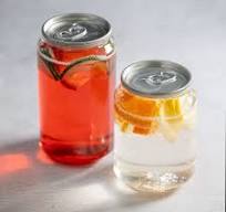 Soda Cans (250ml PET Plastic) by 100% Chef, 100pk