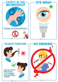 You can download and print the three images below to use in your workplace. Design Technology Safety Posters Flashacademy