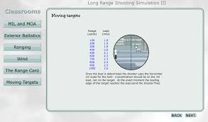 That way, once the target is acquired, all the hunter has to do is note the number of mil dots required to bracket the game animal and then, he can consult his range card to accurately determine the range. Shooter Ready Review Long Range Shooting Simulation