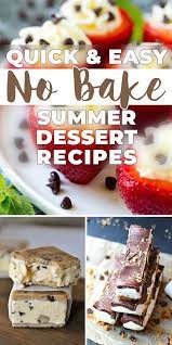 Every special event deserves good food with a sweet ending. These Quick Easy No Bake Summer Dessert Recipes Can Be Made For A Crowd For Just Your Family After Di In 2020 Summer Desserts Dessert Recipes Summer Dessert Recipes