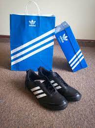 Three stripes is a trademark of adidas consisting of three parallel lines, which typically feature along the side of adidas apparel. Three Stripes Wikipedia