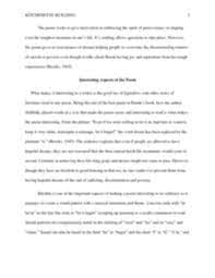 A few examples that are digestible for the younger crowd: Solution Essay On A Poem Called Kitchenette Building Studypool