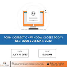 Last Day For Jee Main 2020 And Neet 2020 Form Correction In 2020 Medical Education Best Careers Bright Future
