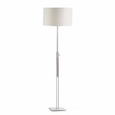 Avec son plissé vintage et posé sur un pied de lampe imposant, il donne un joli rendu dans mon salon. Lampadaire Sans Abat Jour 25x25x100 200 Metal Blanc