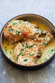 Allow to thicken slightly, about 3. Instant Pot Pork Chops With Garlic Parmesan Sauce Rasa Malaysia