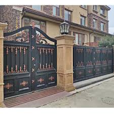 Choose the style you want: Modern Boundary Wall Designs With Sliding Gate