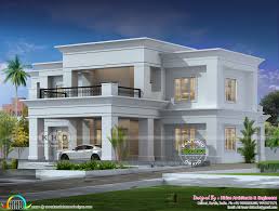 Colonial Type Flat Roof House Architecture Flat Roof House House Roof Design Flat Roof House Designs