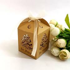 10pcs Happy Eid Mubarak Paper Candy Gift Box Ramadan Decorations Islamic Party Decor Buy At A Low Prices On Joom E Commerce Platform