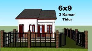 Rumah minimalis 3 kamar tidur 6x9 meter ini merupakan desain rumah minimalis yang paling disukai. Desain Rumah Minimalis 6x9 3 Kamar Tidur Youtube