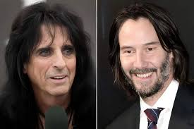 Alice Cooper was Keanu Reeves babysitter ⭐ It turns out that rock star  Alice Cooper used to babysit little Keanu Reeves when he was a child.  Reeves's mother used to do makeup