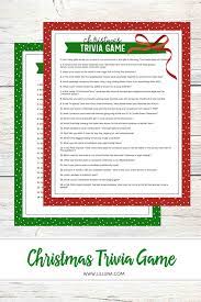 Here are the best christmas quiz questions to test your trivia, music and film . Free Christmas Trivia Game Lil Luna