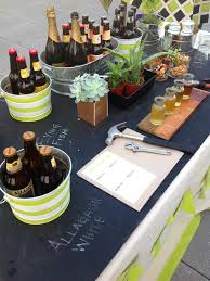 How To Host A Stock The Garage Wedding Shower Beer Tasting Parties Tasting Party Beer Party