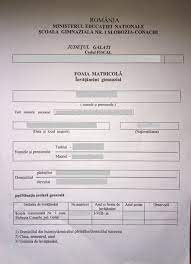 40 ,tel /fax 0244/211469 ;jud. Foaie MatricolÄ InvÄÈÄmant Gimnazial Slobozia Conachii GalaÈi Beglaubigte Ubersetzungen