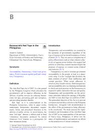 Pdf Bureaucratic Red Tape In The Philippines