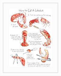 How To Eat A Lobster - Etsy